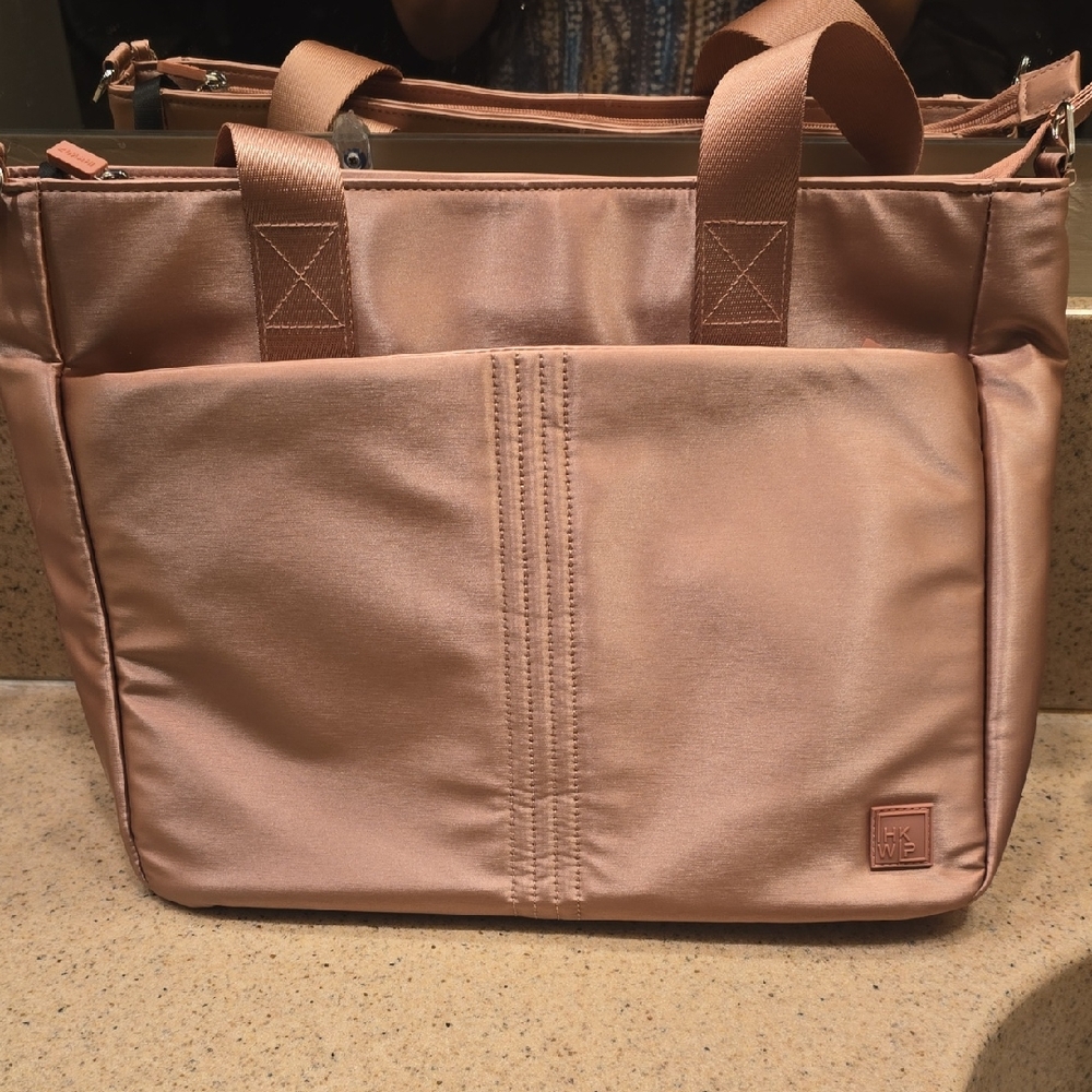 Elegant Women's Tote Bag in Rose Gold